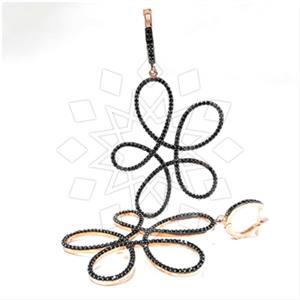 925 Sterling Silver Geometric Statement Earring