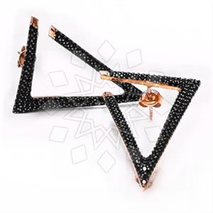 925 Sterling Silver Geometric Stud Earrings