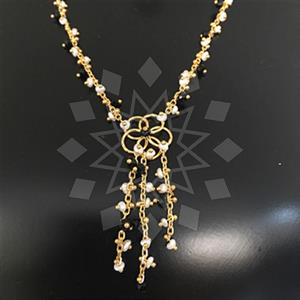 925 Sterling Silver Flower Tassel Necklace