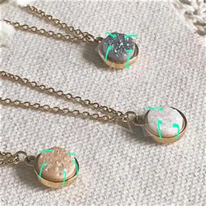 925 Sterling Silver Semi Precious Gemstone  Pendant Necklace