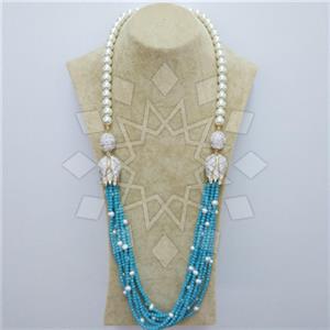 Fashion Gem and Crystals Beaded Necklace