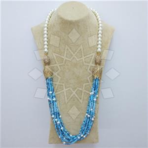 Fashion Gem and Crystals Beaded Necklace