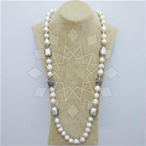Fashion Gem and Crystals Beaded Necklace