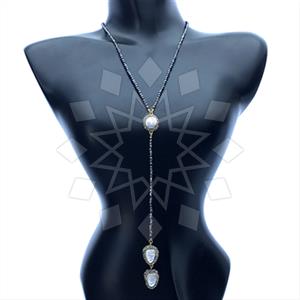 Fashion Gem and Crystals Beaded Necklace