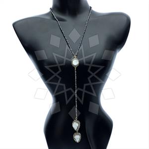 Fashion Gem and Crystals Beaded Necklace