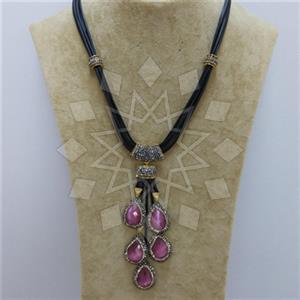 Fashion Gem and Crystals Statement Necklace