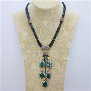 Fashion Gem and Crystals Statement Necklace