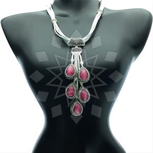 Fashion Gem and Crystals Statement Necklace