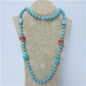 Gemstone and Bead Gem and Crystals Beaded Necklace