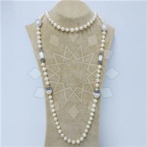 Gemstone and Bead Gem and Crystals Beaded Necklace