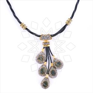 Fashion Gem and Crystals Statement Necklace