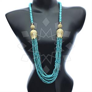Fashion Gem and Crystals Statement Necklace
