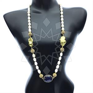 Fashion Gem and Crystals Statement Necklace