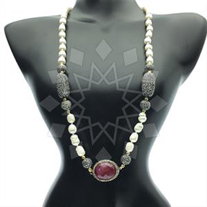Fashion Gem and Crystals Statement Necklace
