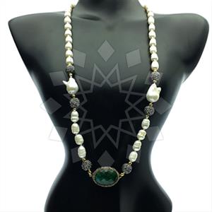 Fashion Gem and Crystals Statement Necklace
