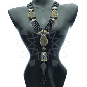 Fashion Gem and Crystals Statement Necklace