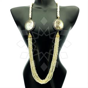 Fashion Gem and Crystals Statement Necklace