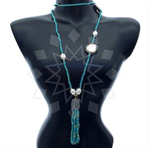 Fashion Gem and Crystals Statement Necklace