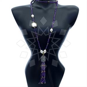 Fashion Gem and Crystals Statement Necklace
