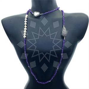 Fashion Gem and Crystals Statement Necklace