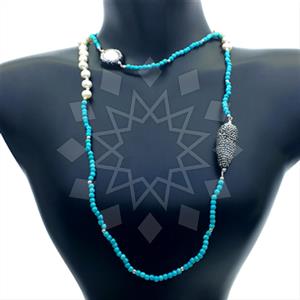Fashion Gem and Crystals Statement Necklace