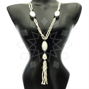 Fashion Gem and Crystals Statement Necklace