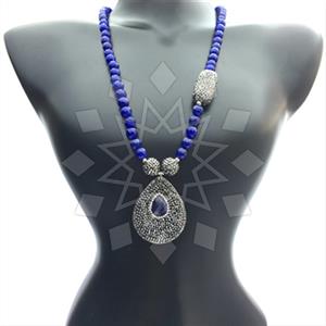Fashion Gem and Crystals Statement Necklace