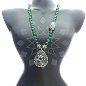 Fashion Gem and Crystals Statement Necklace