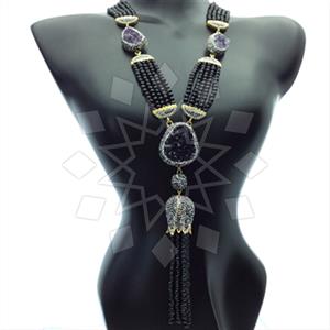 Fashion Gem and Crystals Statement Necklace