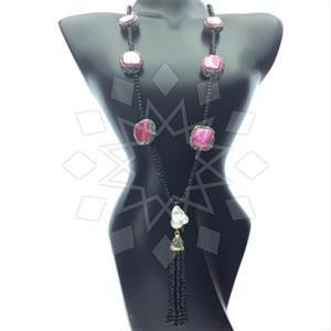 Fashion Gem and Crystals Statement Necklace