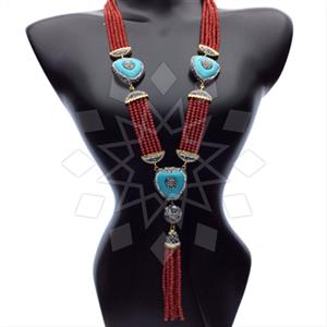 Fashion Gem and Crystals Statement Necklace