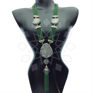 Fashion Gem and Crystals Statement Necklace