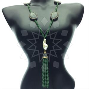 Fashion Gem and Crystals Statement Necklace