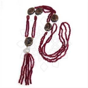 Fashion Gem and Crystals Statement Necklace