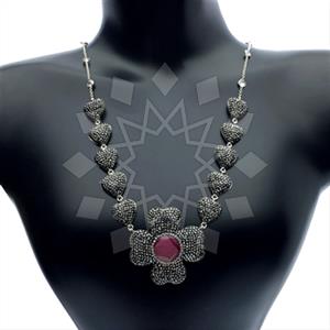 925 Sterling Silver Statement Necklace