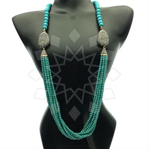 Fashion Gem and Crystals Statement Necklace