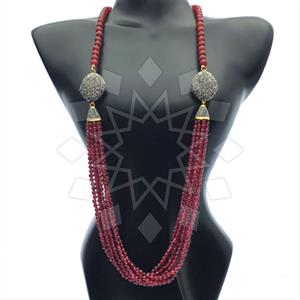 Fashion Gem and Crystals Statement Necklace