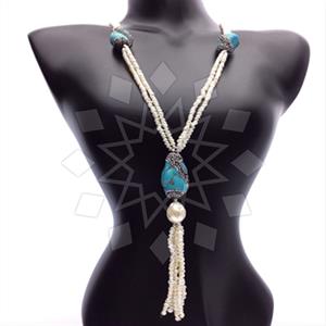 Fashion Gem and Crystals Statement Necklace