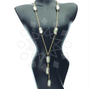 925 Sterling Silver Gem and Crystals Statement Necklace