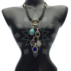 Fashion Gem and Crystals Statement Necklace
