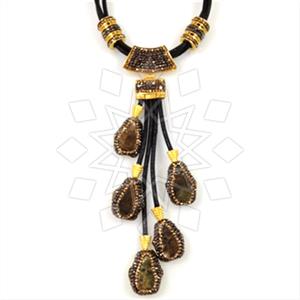 Fashion Gem and Crystals Statement Necklace