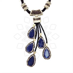 Fashion Gem and Crystals Statement Necklace