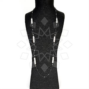 925 Sterling Silver Semi Precious Gems and Crystal  Statement Necklace