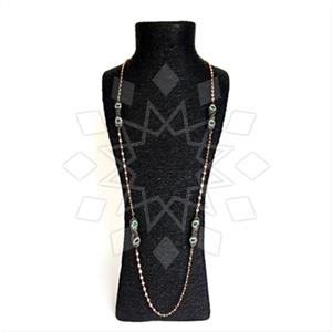 925 Sterling Silver Semi Precious Gems and Crystal  Statement Necklace