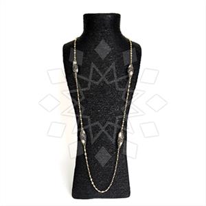 925 Sterling Silver Semi Precious Gems and Crystal  Statement Necklace