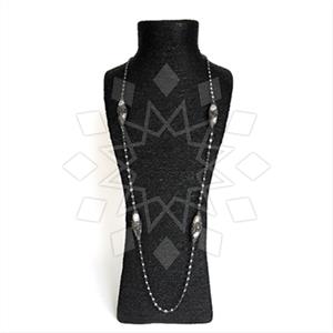 925 Sterling Silver Semi Precious Gems and Crystal  Statement Necklace