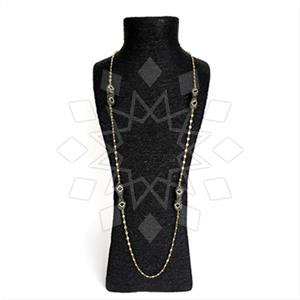 925 Sterling Silver Semi Precious Gems and Crystal  Statement Necklace