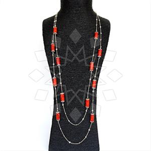 925 Sterling Silver Semi Precious Gems and Crystal  Statement Necklace