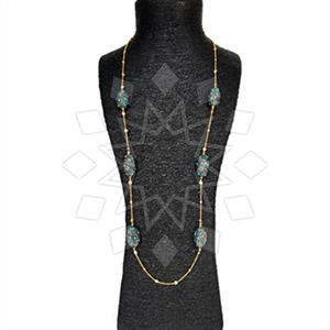 925 Sterling Silver Semi Precious Gems and Crystal  Statement Necklace