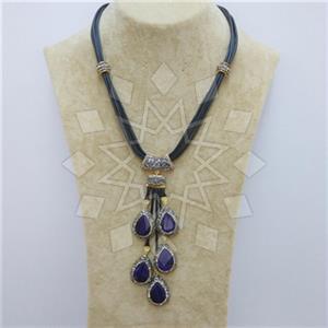 Fashion Gem and Crystals Statement Necklace